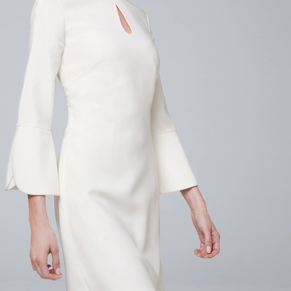 WHBM Petal-Sleeve Shift Mini Dress Size 4 - Picture 4 of 15